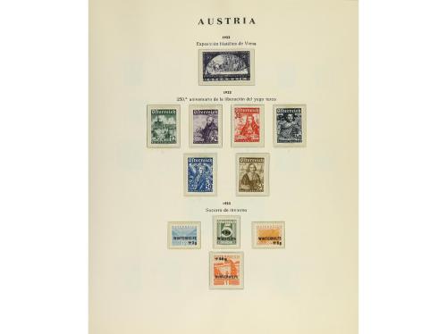 LOTES y COLECCIONES. AUSTRIA. Colección en álbum más hojas s