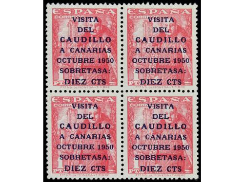 ** ESPAÑA. Ed. 1088/9 (4). CANARIAS CORREO. 2 valores en blo