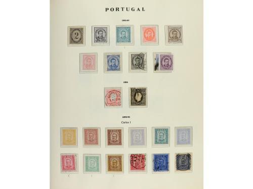 LOTES y COLECCIONES. PORTUGAL. Colección en 2 álbumes de 185