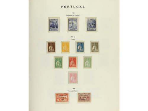 LOTES y COLECCIONES. PORTUGAL. Colección en 2 álbumes de 185