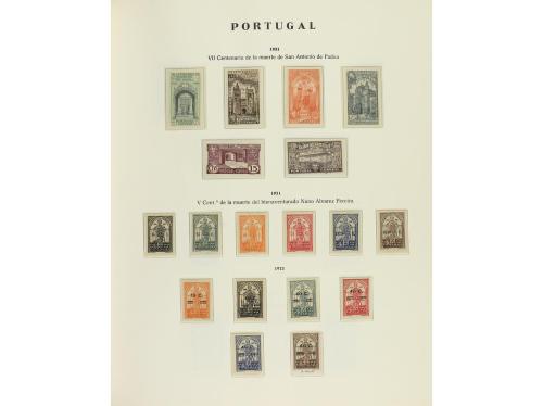 LOTES y COLECCIONES. PORTUGAL. Colección en 2 álbumes de 185