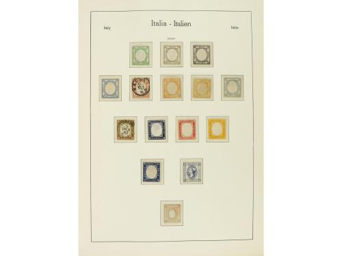 LOTES y COLECCIONES. ITALIA. Colección montada en 2 álbumes 