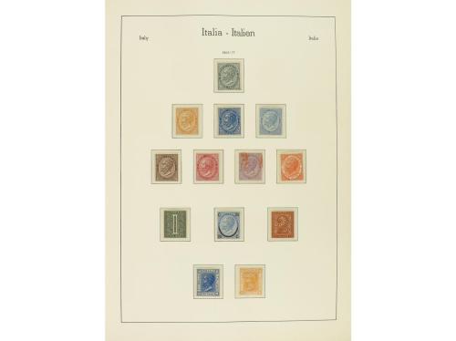 LOTES y COLECCIONES. ITALIA. Colección montada en 2 álbumes 