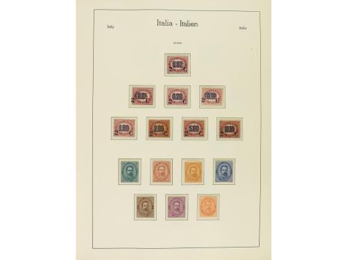 LOTES y COLECCIONES. ITALIA. Colección montada en 2 álbumes 