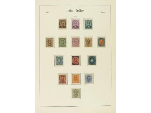 LOTES y COLECCIONES. ITALIA. Colección montada en 2 álbumes 