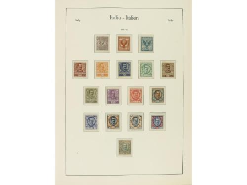 LOTES y COLECCIONES. ITALIA. Colección montada en 2 álbumes 