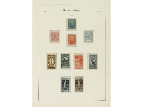 LOTES y COLECCIONES. ITALIA. Colección montada en 2 álbumes 