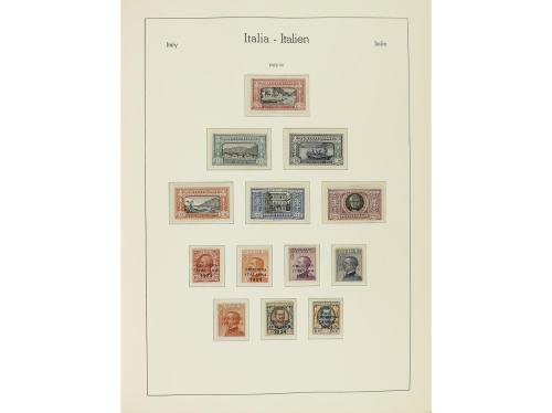 LOTES y COLECCIONES. ITALIA. Colección montada en 2 álbumes 
