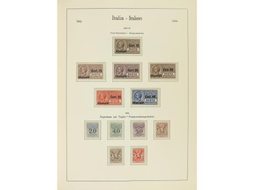 LOTES y COLECCIONES. ITALIA. Colección montada en 2 álbumes 
