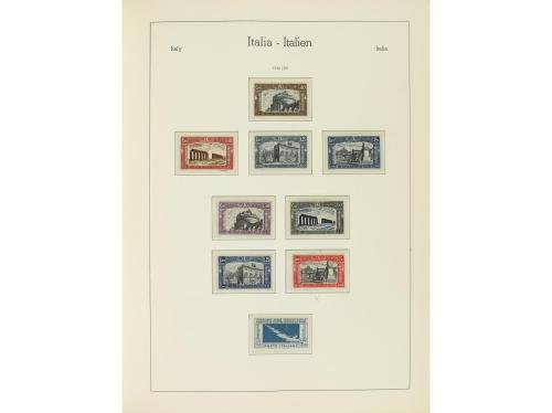 LOTES y COLECCIONES. ITALIA. Colección montada en 2 álbumes 