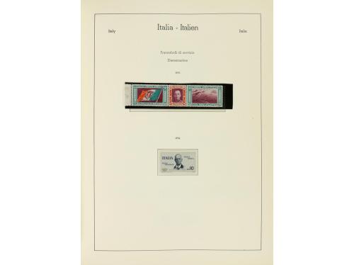 LOTES y COLECCIONES. ITALIA. Colección montada en 2 álbumes 