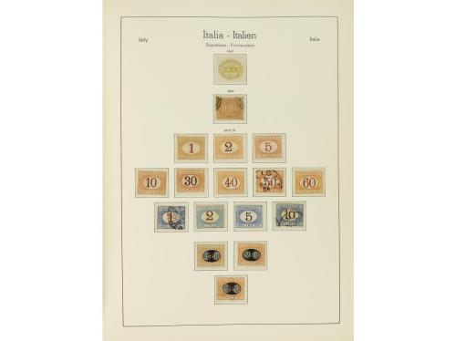 LOTES y COLECCIONES. ITALIA. Colección montada en 2 álbumes 