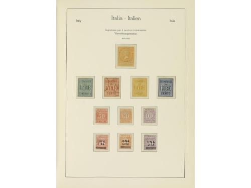LOTES y COLECCIONES. ITALIA. Colección montada en 2 álbumes 