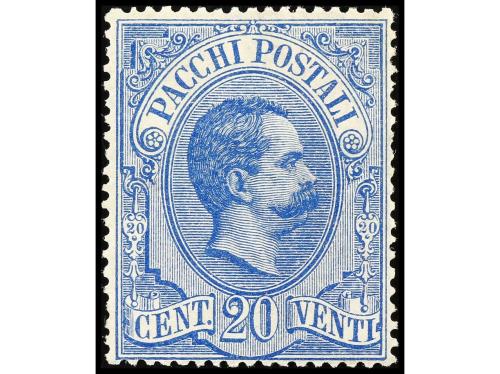*/(*) ITALIA. Yv. 1/6. 1884-86. PAQUETES POSTALES. Serie com
