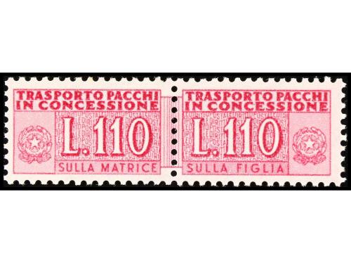 * ITALIA. Ed. 91/103. 1956-68. PAQUETES POSTALES. Serie comp