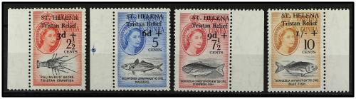 ** SANTA HELENA. Yv. 155/8. 1961. TRISTAN RELIEF. SERIE COMP