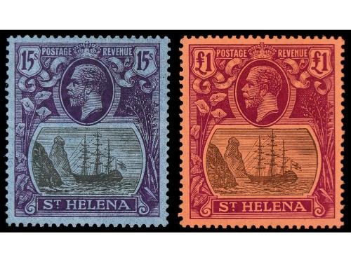 * SANTA HELENA. Yv. 58/67. SERIE COMPLETA, 10 valores. Centr