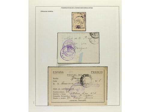 ESPAÑA GUERRA CIVIL. CENSURAS MILITARES. Colección especial