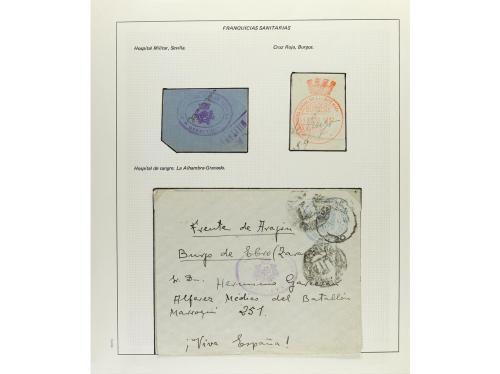 ESPAÑA GUERRA CIVIL. CENSURAS MILITARES. Colección especial