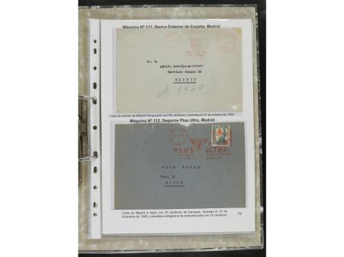 ✉ ESPAÑA. 1932-44. FRANQUEO MECÁNICO. Colección especializa