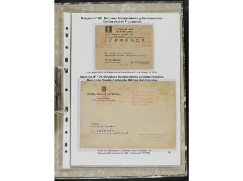 ✉ ESPAÑA. 1932-44. FRANQUEO MECÁNICO. Colección especializa