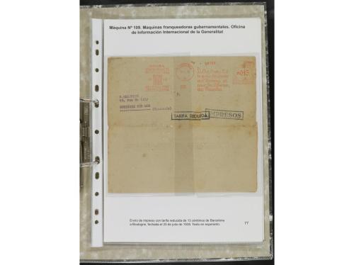 ✉ ESPAÑA. 1932-44. FRANQUEO MECÁNICO. Colección especializa