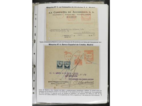 ✉ ESPAÑA. 1932-44. FRANQUEO MECÁNICO. Colección especializa