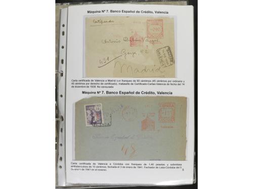 ✉ ESPAÑA. 1932-44. FRANQUEO MECÁNICO. Colección especializa