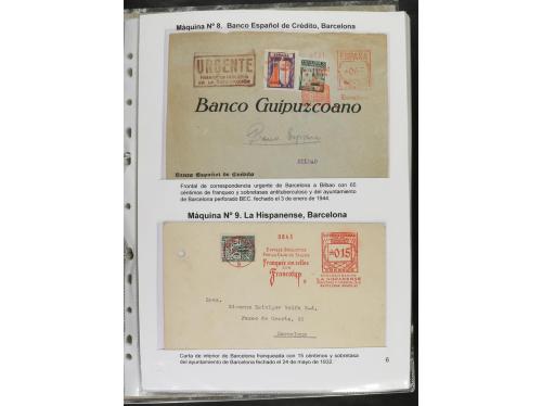 ✉ ESPAÑA. 1932-44. FRANQUEO MECÁNICO. Colección especializa