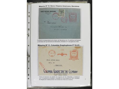 ✉ ESPAÑA. 1932-44. FRANQUEO MECÁNICO. Colección especializa