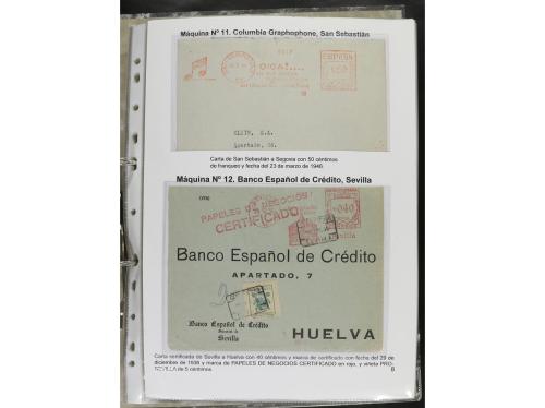 ✉ ESPAÑA. 1932-44. FRANQUEO MECÁNICO. Colección especializa