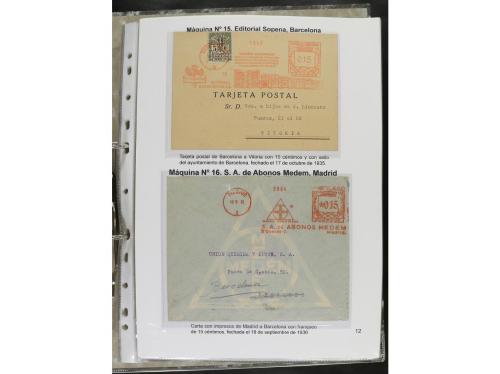 ✉ ESPAÑA. 1932-44. FRANQUEO MECÁNICO. Colección especializa