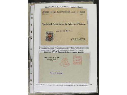 ✉ ESPAÑA. 1932-44. FRANQUEO MECÁNICO. Colección especializa