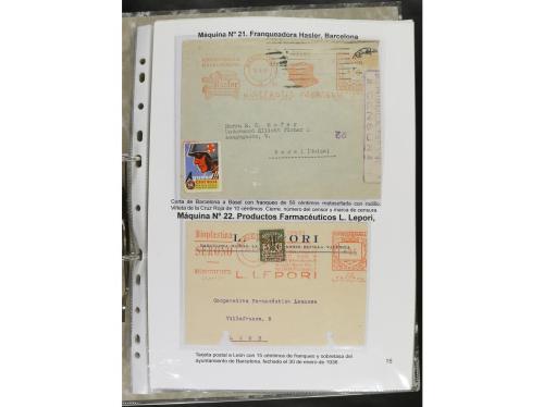 ✉ ESPAÑA. 1932-44. FRANQUEO MECÁNICO. Colección especializa