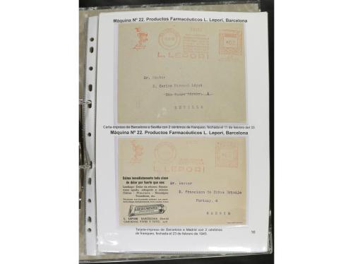 ✉ ESPAÑA. 1932-44. FRANQUEO MECÁNICO. Colección especializa