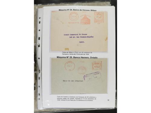 ✉ ESPAÑA. 1932-44. FRANQUEO MECÁNICO. Colección especializa