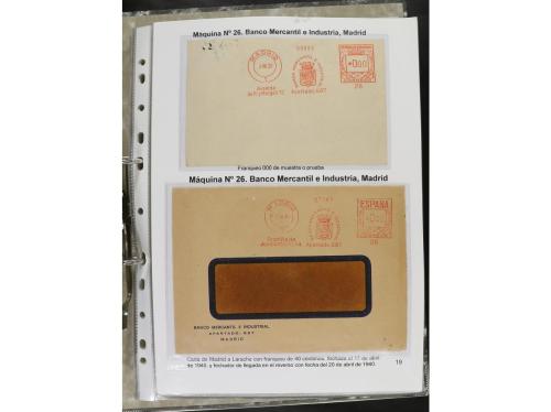 ✉ ESPAÑA. 1932-44. FRANQUEO MECÁNICO. Colección especializa
