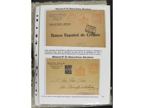 ✉ ESPAÑA. 1932-44. FRANQUEO MECÁNICO. Colección especializa