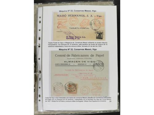 ✉ ESPAÑA. 1932-44. FRANQUEO MECÁNICO. Colección especializa