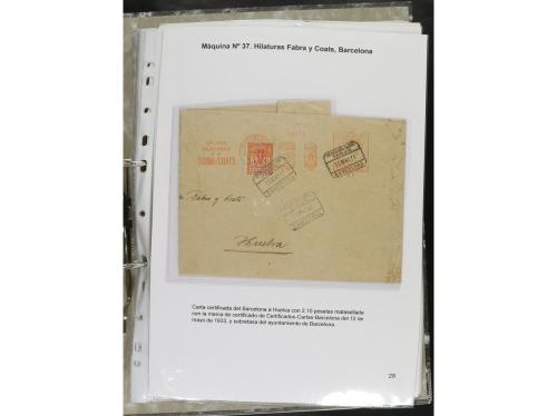 ✉ ESPAÑA. 1932-44. FRANQUEO MECÁNICO. Colección especializa