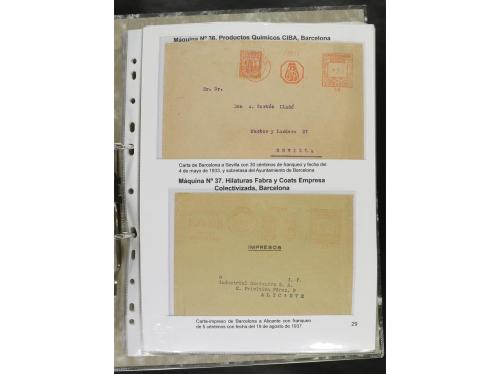 ✉ ESPAÑA. 1932-44. FRANQUEO MECÁNICO. Colección especializa