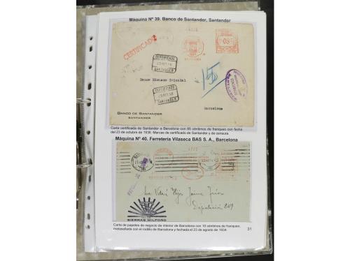 ✉ ESPAÑA. 1932-44. FRANQUEO MECÁNICO. Colección especializa