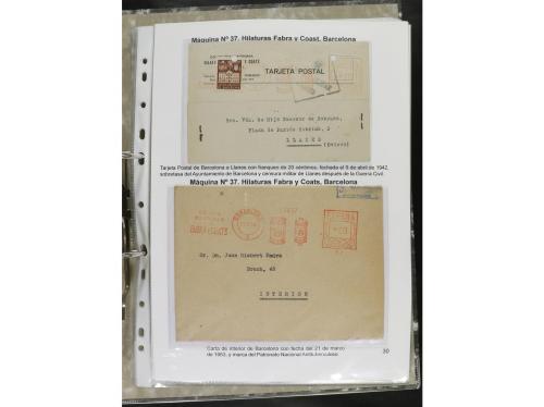✉ ESPAÑA. 1932-44. FRANQUEO MECÁNICO. Colección especializa