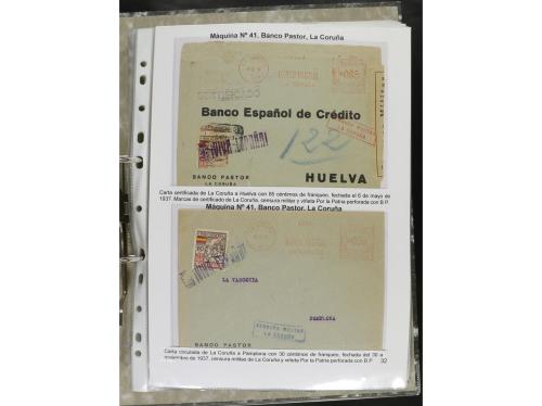 ✉ ESPAÑA. 1932-44. FRANQUEO MECÁNICO. Colección especializa