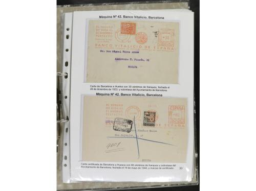 ✉ ESPAÑA. 1932-44. FRANQUEO MECÁNICO. Colección especializa