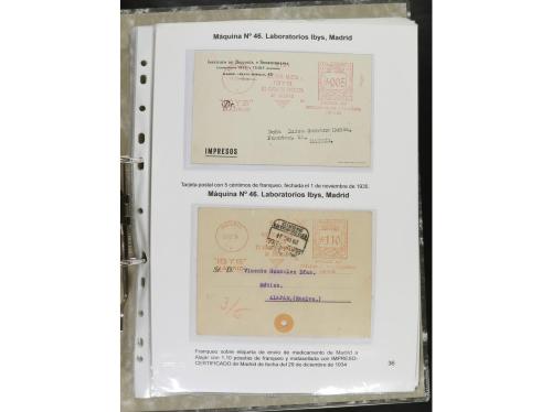 ✉ ESPAÑA. 1932-44. FRANQUEO MECÁNICO. Colección especializa