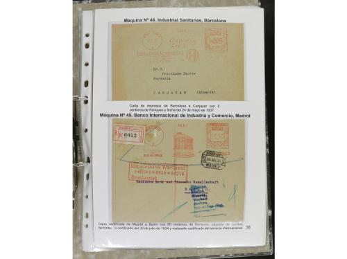 ✉ ESPAÑA. 1932-44. FRANQUEO MECÁNICO. Colección especializa