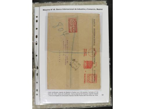 ✉ ESPAÑA. 1932-44. FRANQUEO MECÁNICO. Colección especializa