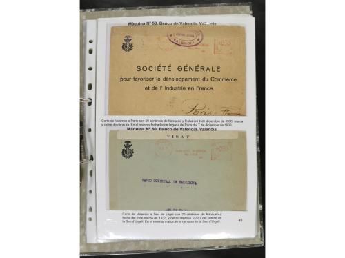 ✉ ESPAÑA. 1932-44. FRANQUEO MECÁNICO. Colección especializa