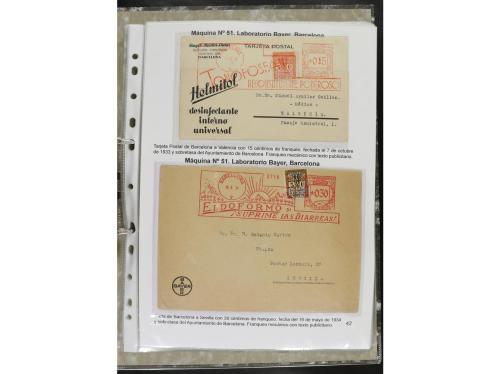 ✉ ESPAÑA. 1932-44. FRANQUEO MECÁNICO. Colección especializa
